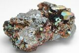 Lustrous, Iridescent Hematite Crystal Cluster - Italy #207084-1